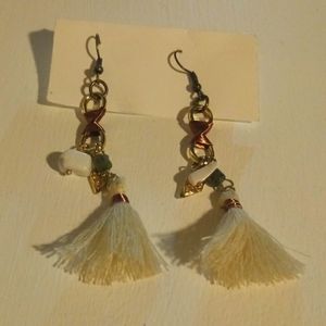 Handmade boho tassel earrings